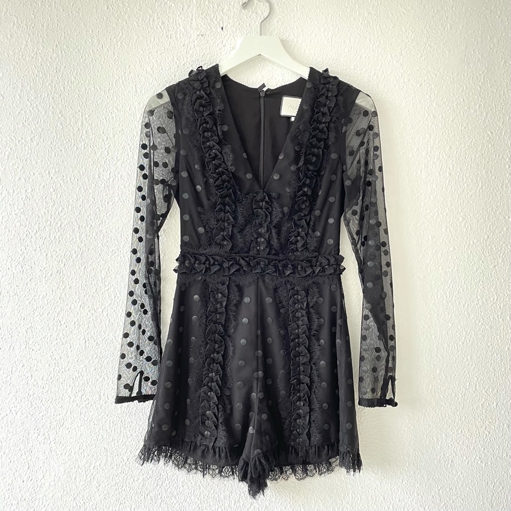 Alexis Black Samera Romper size XS